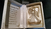 NEW GLASS ANGEL IN BOOK WITH POEM "YOUR GUARDIAN ANGEL"