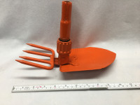 Folding Orange Mini  Shovel /Rake