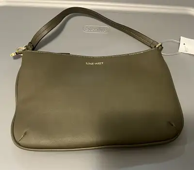 Nine West green wristlet bag, View more