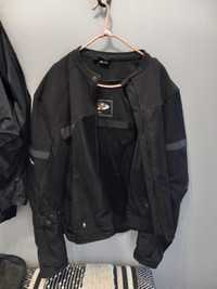 Motorcycle Jacket + Rain Suit  ( Both 2xx  Large )