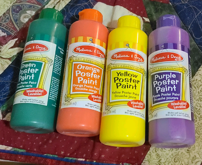 Melissa & Doug Poster 8-Ounce Paint, 4 Bottles. , View more