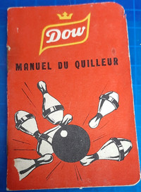 Très Rare Manuel du Quilleur par La Brasserie Dow Années 60