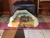 Welcome Hand Painted Rock