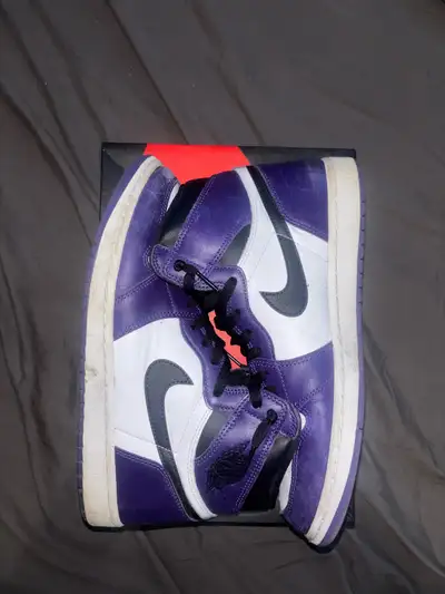 Jordan 1 Court Purple 2.0 Size 11, View more