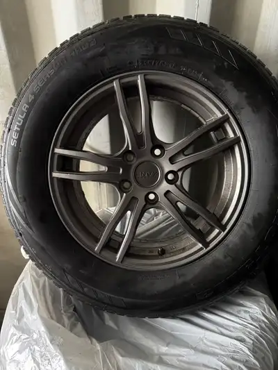 I have for sale a set of Rotella tires on rims. Bolt pattern 5x114.3 and 67.1 mm centre bore. Set ha...