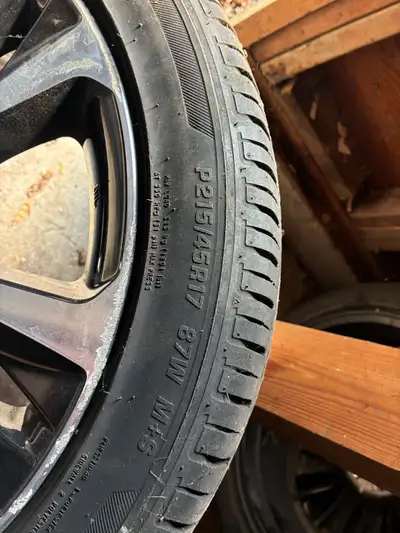Firestone FR740 tires on OEM Aluminum Rims From 2017 Toyota Corolla