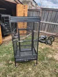 2 large bird cages