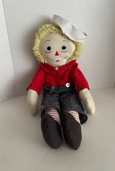 Vintage Handmade Raggedy Andy Doll, View more
