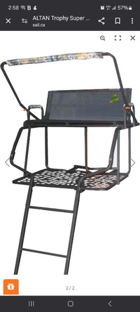 1.5 or double ladder hunting tree stand