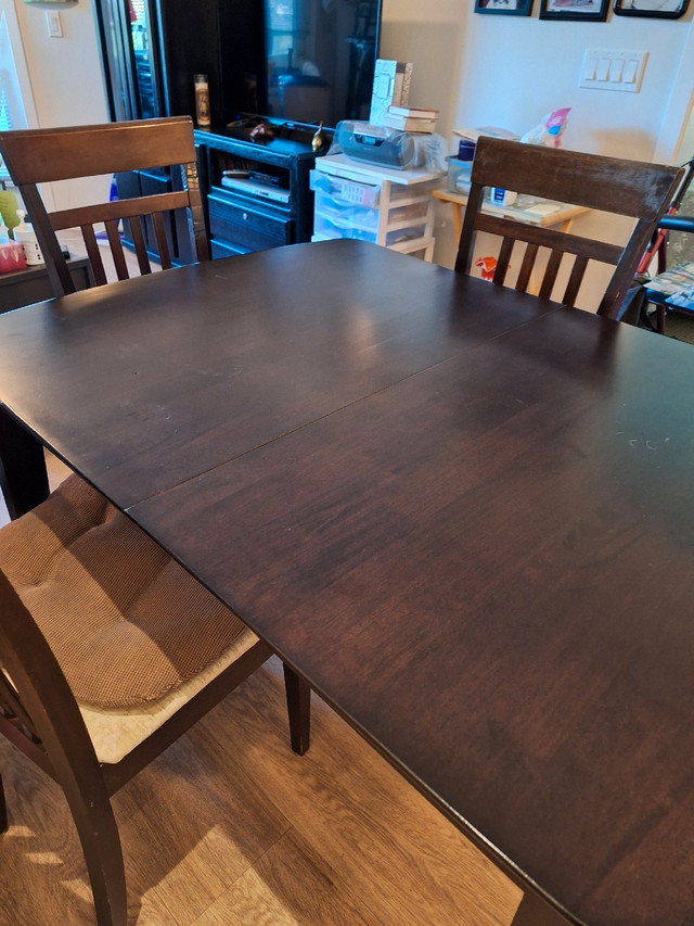 DINNER TABLE AND 4 CHAIRS in Dining Tables & Sets in Richmond