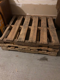 Lot 3X Wood Pallet Skid 48''x40'' for Shipping Storage Art Craft