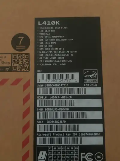 laptop lapsus L410K, View more