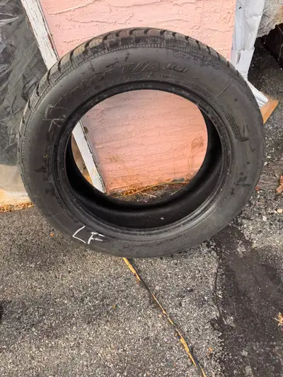 M + S. Good condition, set of 4 tires used.