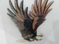 Bald Eagle Intarsia Pattern with Exotic Wood and Picture 