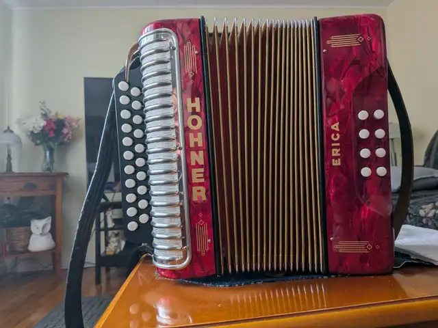Hohner Erica two row diatonic button Accordion