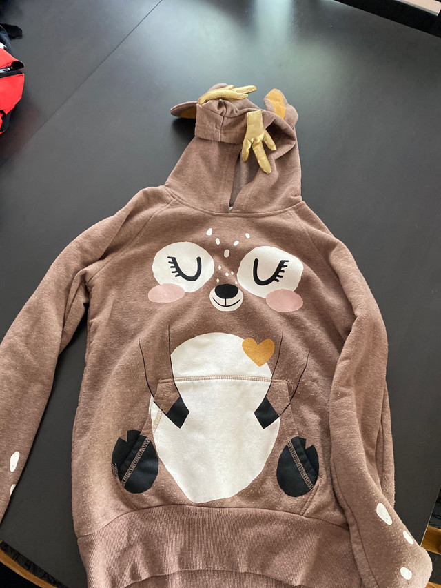 Girls reindeer hoodie in Kids & Youth in Guelph