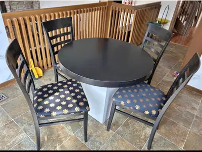 Round Dining Table Set with 4 Chairs, View more