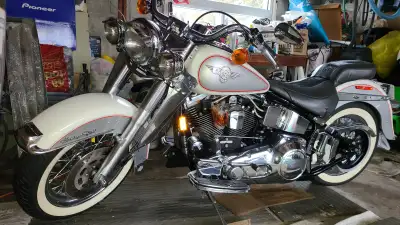 IF YOU LIKE ATTENTION THIS IS THE NICESTEST LOOKING HARLEY OUT THERE!!!! A 1994 HARLEY DAVIDSON FLST...