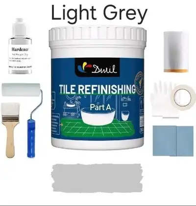 DWIL Tub Tile Refinishing Kit, DIY - Light Grey 1kg, View more