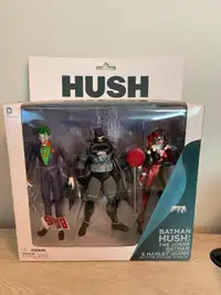 DC Collectibles Hush 3 Pack: Batman, The Joker and Harley Quinn