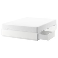 IKEA Nordlii Storage Bed Queen White