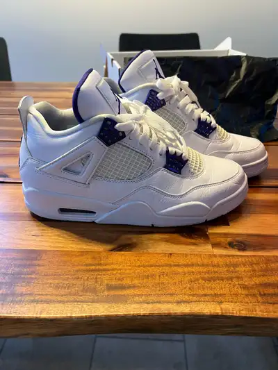 Authentic Jordan 4 purple metallic, View more