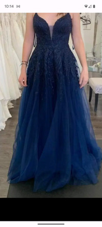 Blue Sparkle Prom dress Size 6