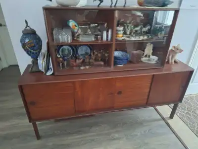Mid Century Danish Teak Hutch & Cabinet, View more