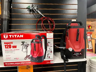 Titan Impact X 120 18v Battery-Powered Airless Paint Sprayer, View more