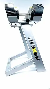 MX55 Adjustable Dumbbells & Rack - Like New, View more