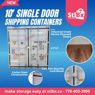 YOUR TRUSTED LOCAL VICTORIA SHIPPING CONTAINER COMPANY. CALL 778-403-3990 TODAY TO SEE OUR CONTAINER...
