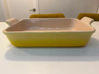 Le Creuset Nectar Yellow Rectangular Casserole Dish, View more