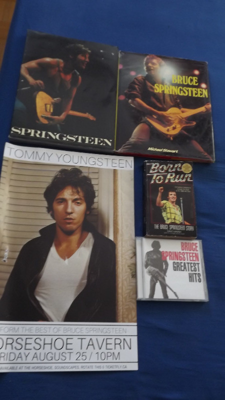 5 BRUCE SPRINGSTEEN ITEMS BUNDLE DEAL:3 BOOKS,1 CD,1 POSTER in Arts & Collectibles in City of Toronto