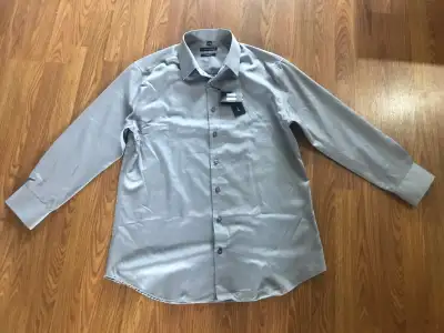 Men’s slim fit Bellissimo dress shirt - size 17R 32/33, View more