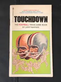 Touchdown: the football trivia game book, vintage paperback
