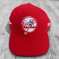 RED New York Yankees hat, Baseball hat, Baseball Cap, Sports Hat