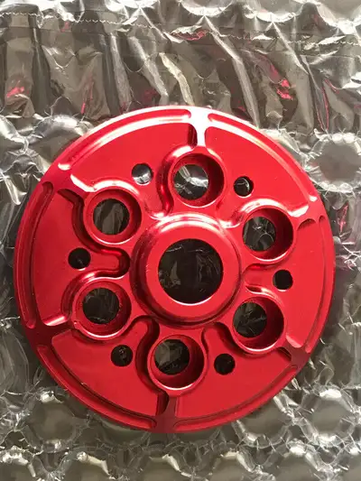 New Ducati dry clutch pressure plate Billet aluminum hard anodized red new & used parts Call or Text...