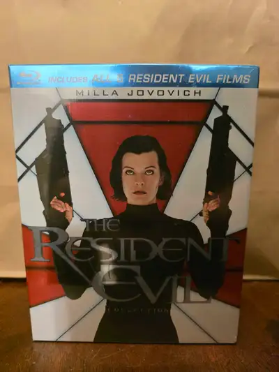 Dive into the thrilling world of the undead with this Resident Evil Blu-ray collection, featuring al...