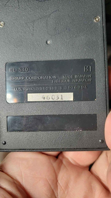 Vintage SHARP EL-540 Solar cell calculator MADE IN JAPAN in General Electronics in Hamilton - Image 3