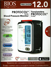 NEW Bios Precision 12.0 Protocol Blood Pressure Monitor