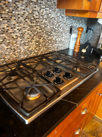 KitchenAid gas cooktop (4 burner)