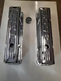 SMALL BLOCK CHEVY VALVE COVERS AND TRANSMISSION PANS