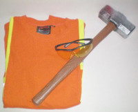 Construction Halloween Costume Shirt Sledgehammer