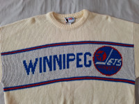 VINTAGE Winnipeg Jets CCM Sweaters by CLIFF ENGLE, !! XL & L !!