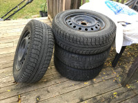 215/65 R16 X-ICE Michelin Winter Tires on Rims