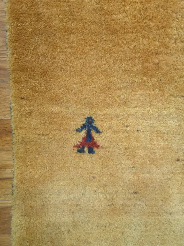 Handmade Gabbeh Kashkoli Wool Area Rug approx 4x6 in Rugs, Carpets & Runners in Oshawa / Durham Region - Image 3