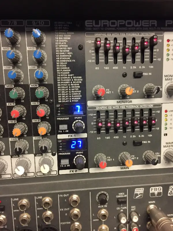 BEHRINGER  PMP1280S  POWERED MIXER65585441586689125