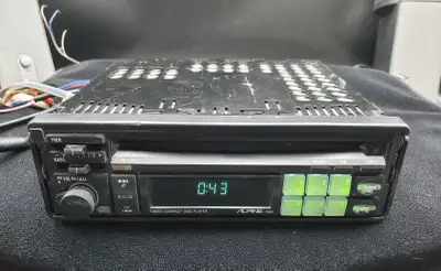 ALPINE CAR AUDIO STEREO AM/FM CD 7903 VINTAGE EQ RARE PULL-OUT, View more