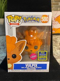 Pokemon VULPIX FLOCKED LIMITED EDITION SUMMER CON FUNKO POP