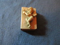 VINTAGE ANGEL PLAYING HARP MATCHBOX-1960/70S-UNIQUE-COLLECTIBLE!
